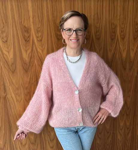 L’Appartement Knit Vneck Cardigan pP2084bitter_chocolate