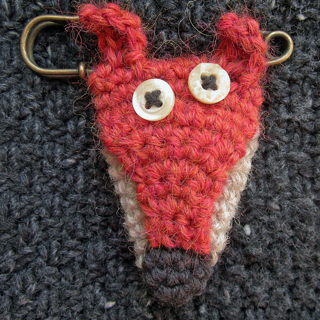 Ravelry Fox Blanket Pin pattern by Sew Silly Lily