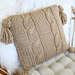 Cable Pillow cover pattern 