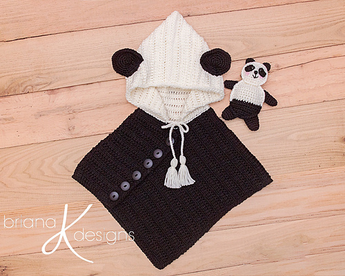 Panda Bear Poncho & Buddy photo 3