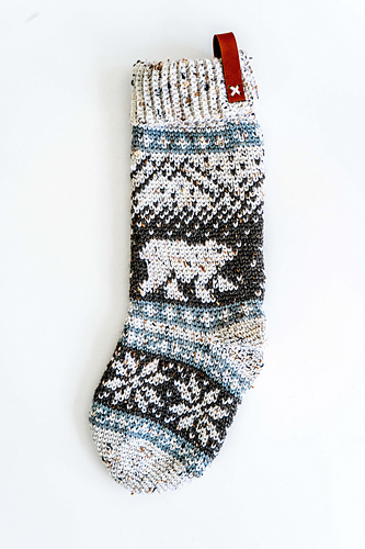 Polar Bear Stroll Crochet Stocking photo 8