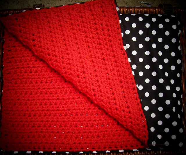 Ravelry shelli34's Black, White, & Red Baby Blanket