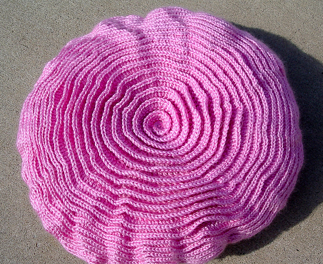 Ravelry sheltiewalker's Pink Ruffled Rose Pillow
