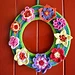 Springy Flower Wreath in Crochet by Sher pattern 