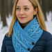 Celtic twist Neckwarmer pattern 