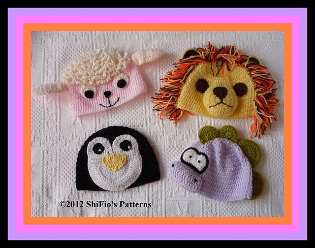 Ravelry 211 Baby Animal Hats pattern by ShiFio's Patterns