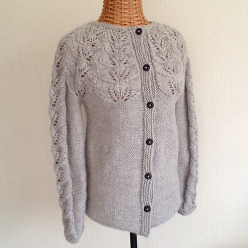 Leaves cardigan 木の葉のカーディガン 다른 모습 2