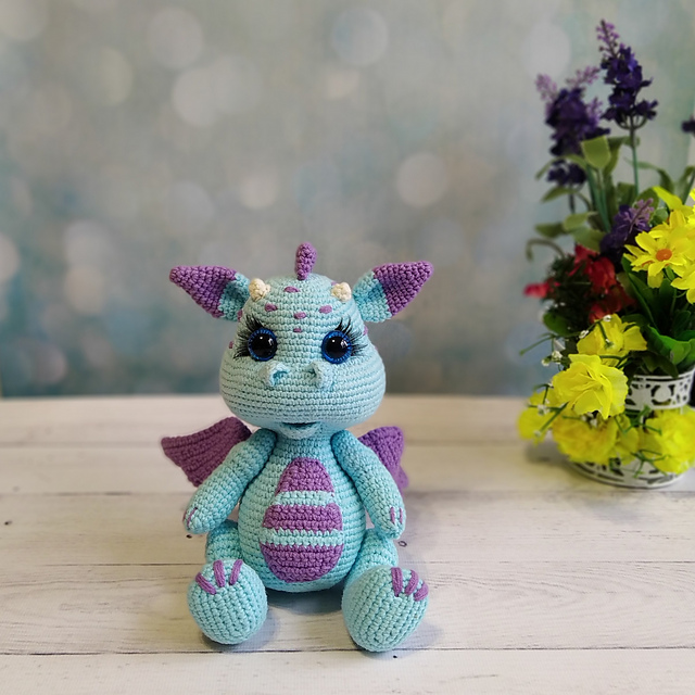 Doll Model Making Tutorials Little Dragon Crochet Toy Amigurumi Pattern
