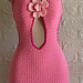 Cut out flower dress pattern