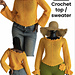 Granny stitch long sleeved top pattern