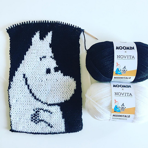 Muumipeikko kaulahuivi/Moomintroll Scarf - bysignii