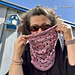 Lacy Polka Dots cowl pattern 