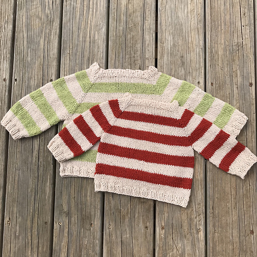 Ravelry Easy as ABC Topdown Raglan Baby Sweater pattern by Heather