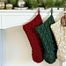 Jumbo Puff Stitch Stocking 116 pattern 