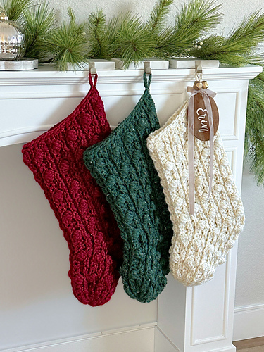 Jumbo Puff Stitch Stocking 116 photo 5