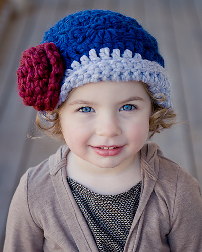 Shell Stitch Flapper Hat 013 photo 1