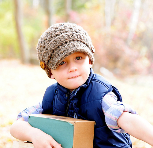 Square Brimmed Newsboy Hat 017 photo 3