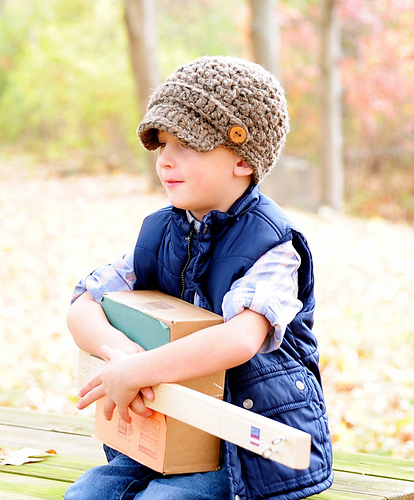 Square Brimmed Newsboy Hat 017 photo 2