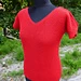 Summer Top in Garter Stitch pattern 