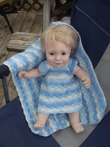 Shell Baby Doll Outfit and Blanket photo 1