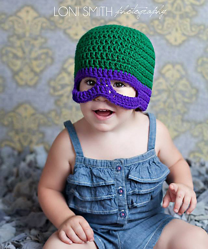 Baby Teenage Mutant Ninja Turtles TMNT Lue - 5 Størrelser - Sissy Johnson