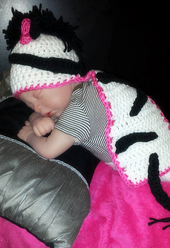 Zebra Hat/Cape Photo Prop photo 1