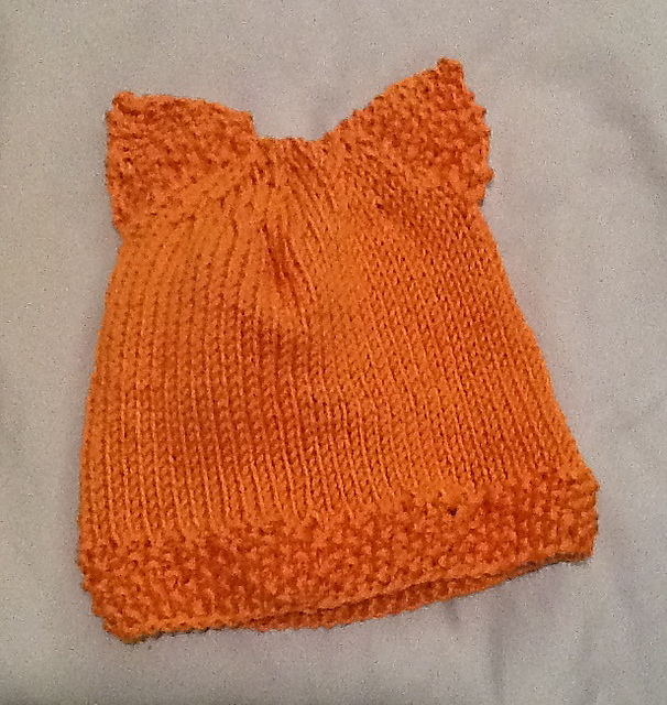 Ravelry Cat ears baby hat pattern by Sarah Wesemann