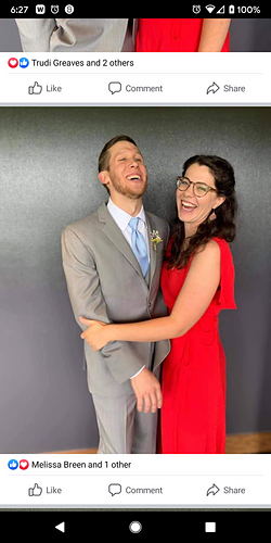 Emily and Ryan at his sister, Kelsey's, wedding.