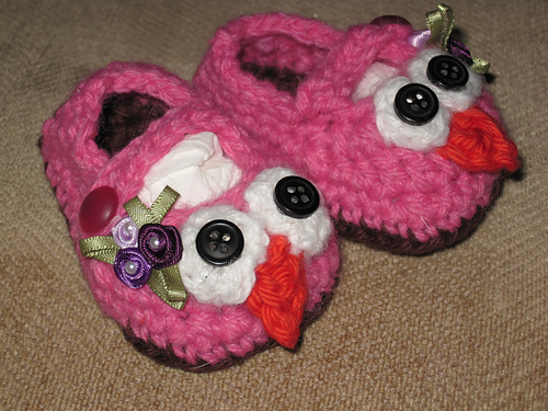 Baby Owl Booties photo 9
