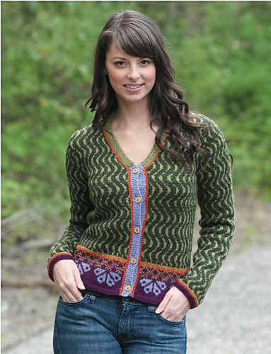 Cropped Border Cardigan photo 2