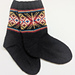 Shetland Black Socks pattern 