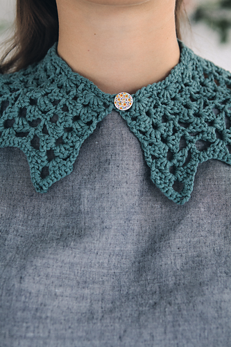 c*o様 UND CROCHET KNIT COLLAR CROCHET COLLAR KNIT SWEATER - Mid-blue | ZARA United States