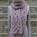 Celtic Cable Scarf pattern 