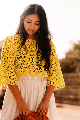 THE TOE Porto Puff Blouse イエロー S Limonata_AnaD_PomPom_Issue45_S