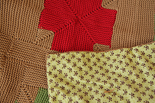 Mitered Cross Blanket (Back detail)