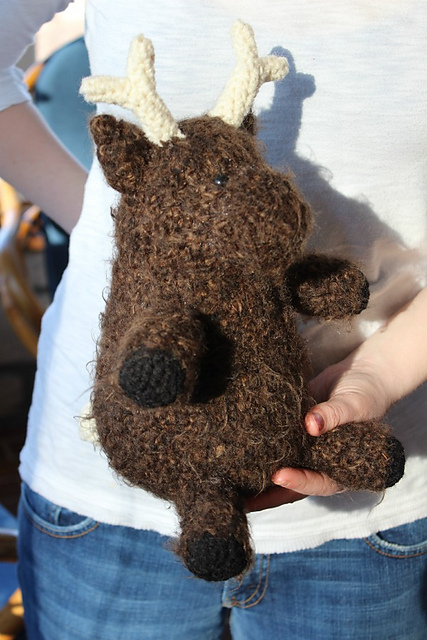 fat reindeer plush