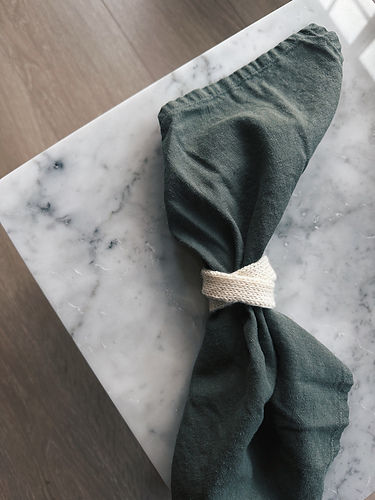 Welcome home napkin rings