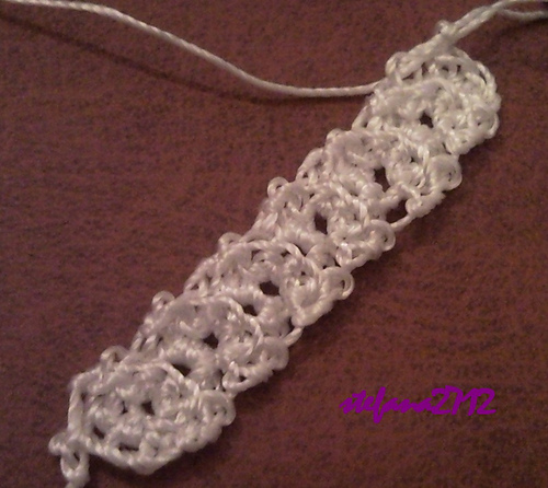 Romanian Point Lace- Wide cord with small dents photo 1