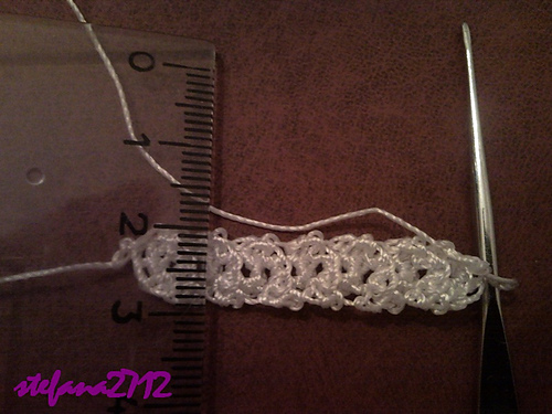 Romanian Point Lace- Wide cord with small dents photo 3