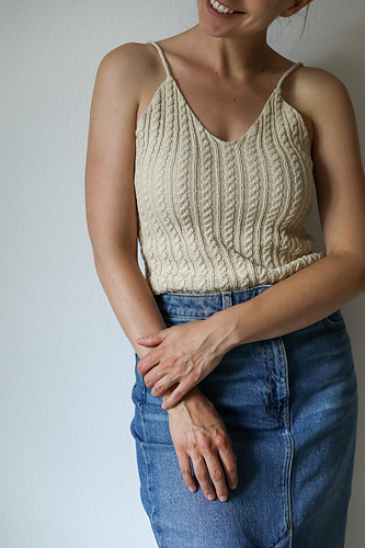 トップス Louren camisole knit tops Ravelry: Lou Cami pattern by Steffi Haberkern