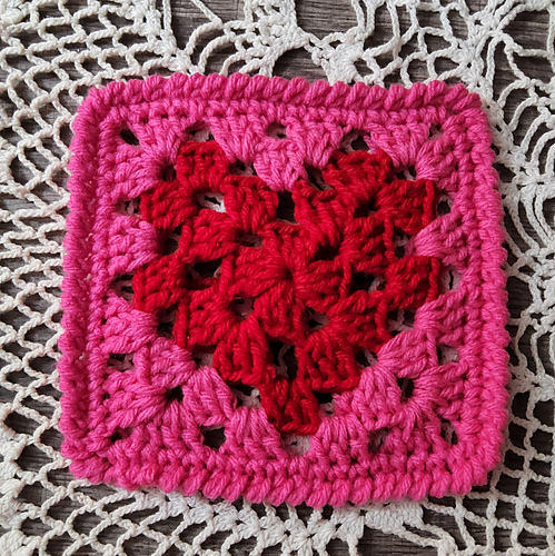 Granny Heart Coaster & Cloth photo 11