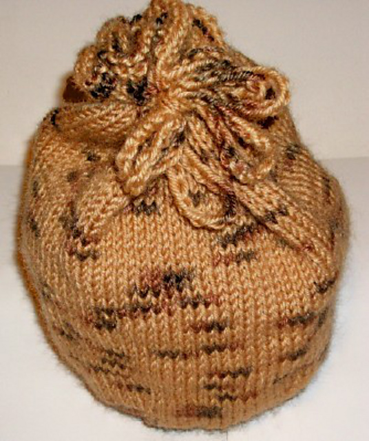 Ravelry: Knitted Drawstring Bag pattern by Stephanie Smith