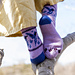 Hover Hummingbird Socks pattern 