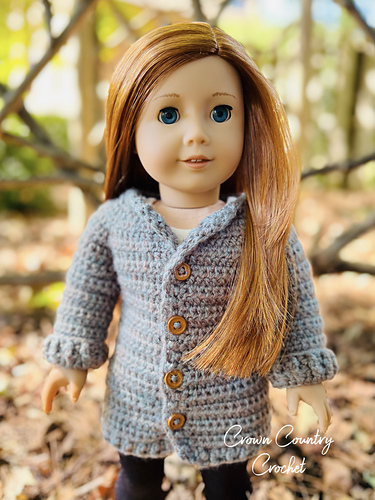 Cozy Cardigan for 18" Dolls photo 5