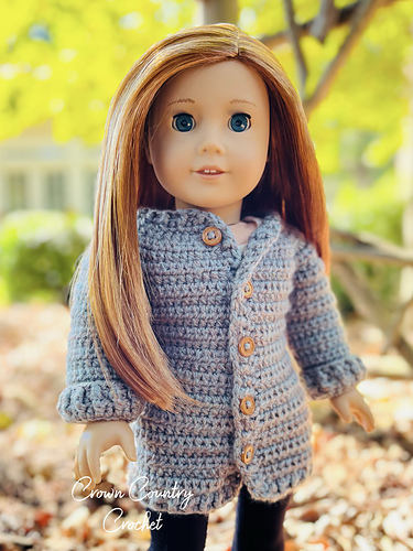 Cozy Cardigan for 18" Dolls photo 1