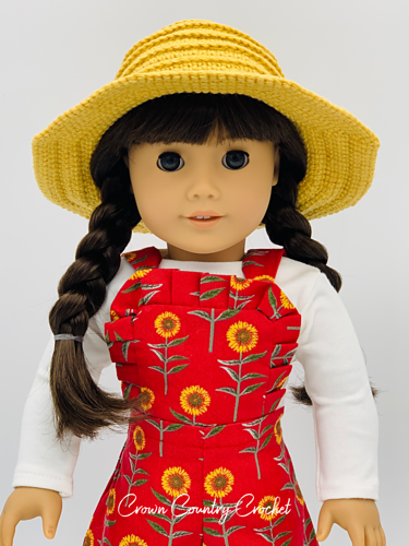 Farmer Hat for 18" Dolls photo 1