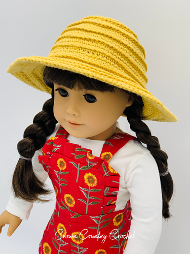 Farmer Hat for 18" Dolls photo 2
