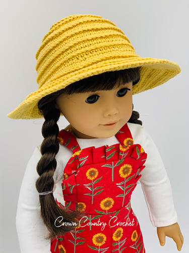 Farmer Hat for 18" Dolls photo 3