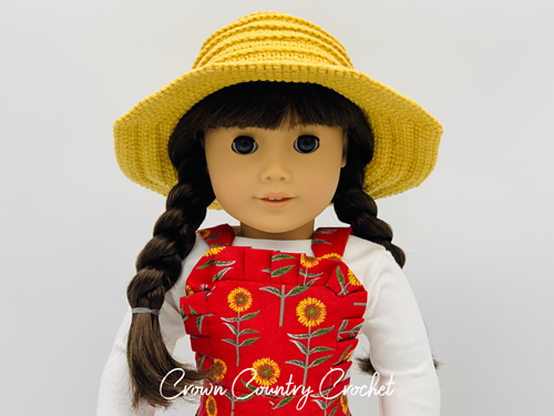 Farmer Hat for 18" Dolls photo 6