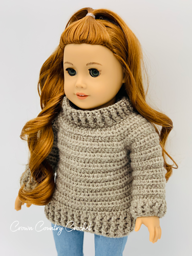 Cowl Sweater for 18" Dolls photo 3